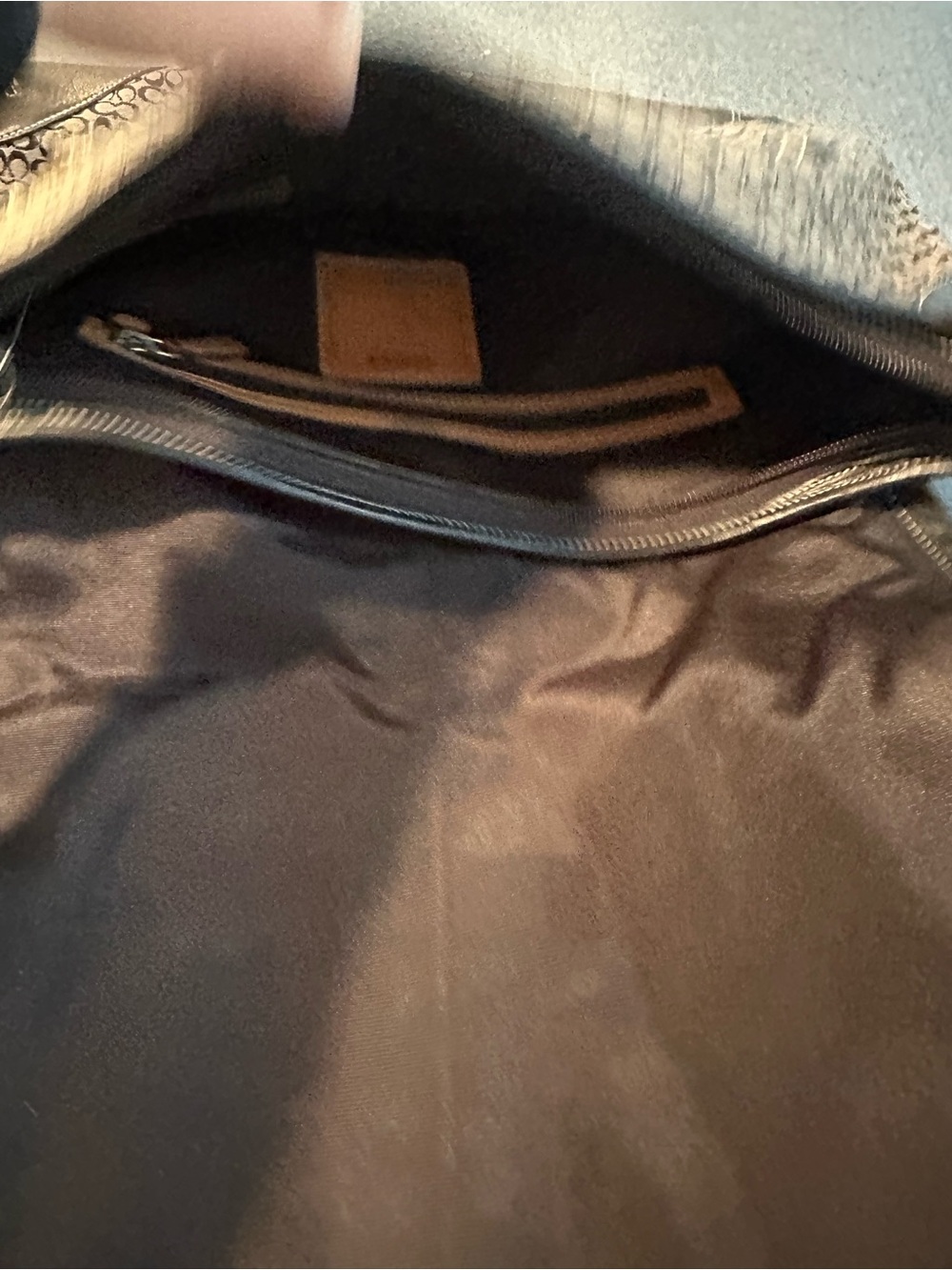 Coach Black Signature Canvas Shoulder Bag - Picture 5 of 6